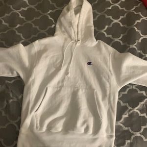 White Champion hoodie
